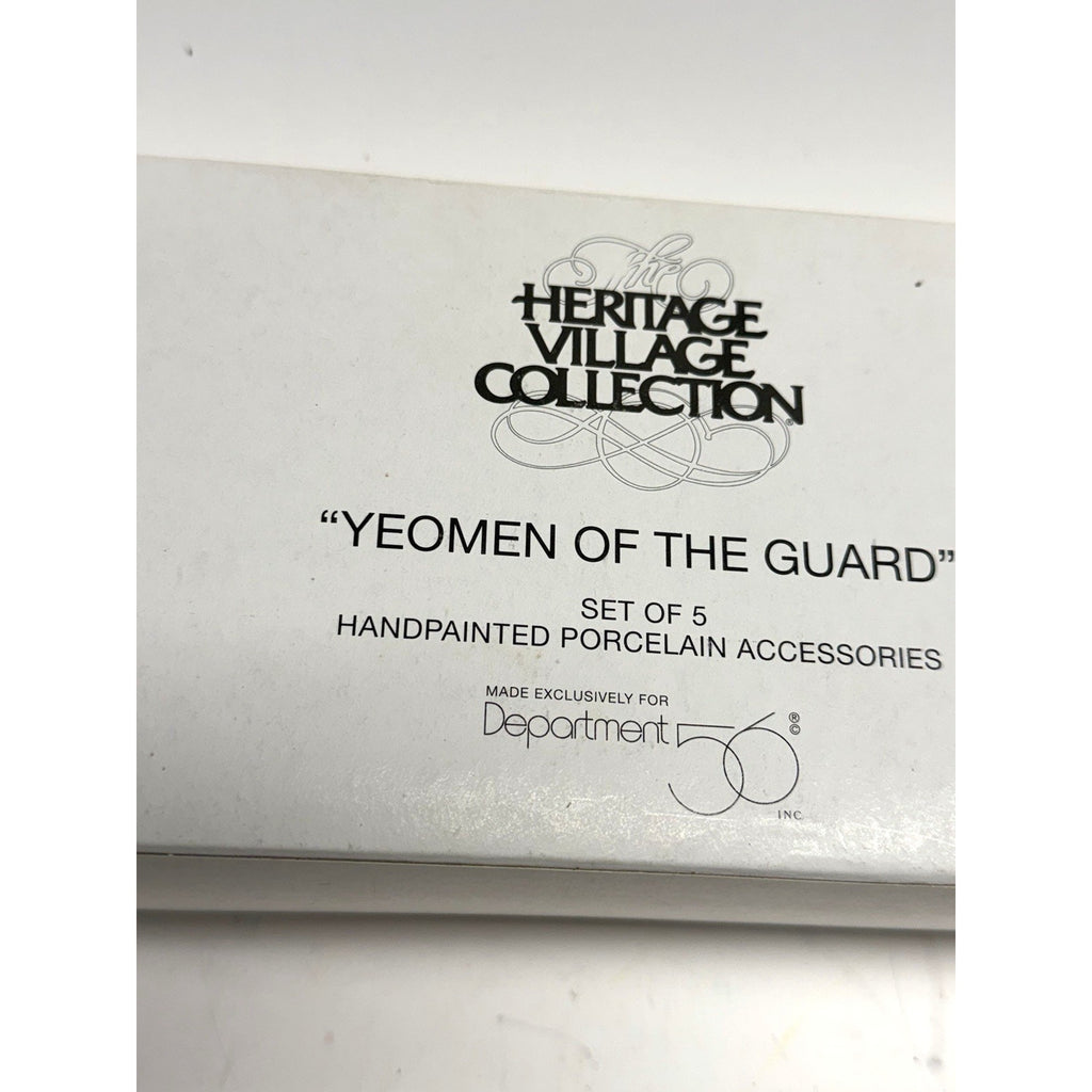 Vintage Dept 56 Yeomen of the Guard Dickens' Village Series 58397 - 5 Piece Set