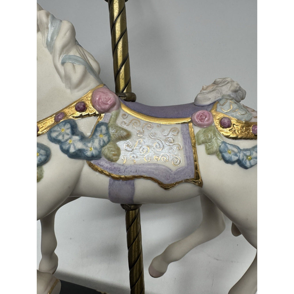 VINTAGE Cybis Sugarplum Porcelain Carousel Horse 12" L/Edition #142/750