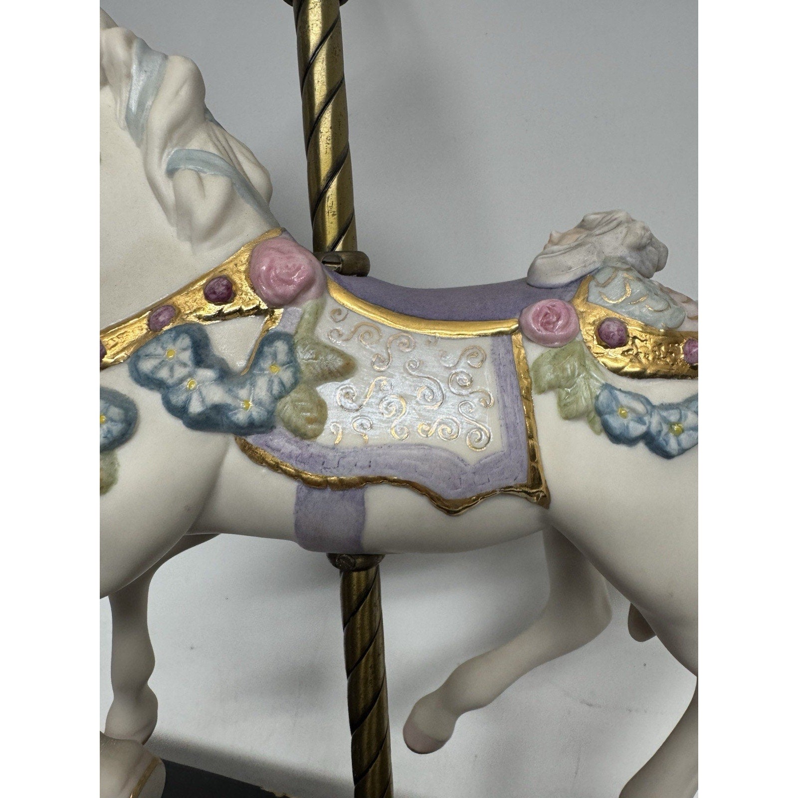 VINTAGE Cybis Sugarplum Porcelain Carousel Horse 12" L/Edition #142/750