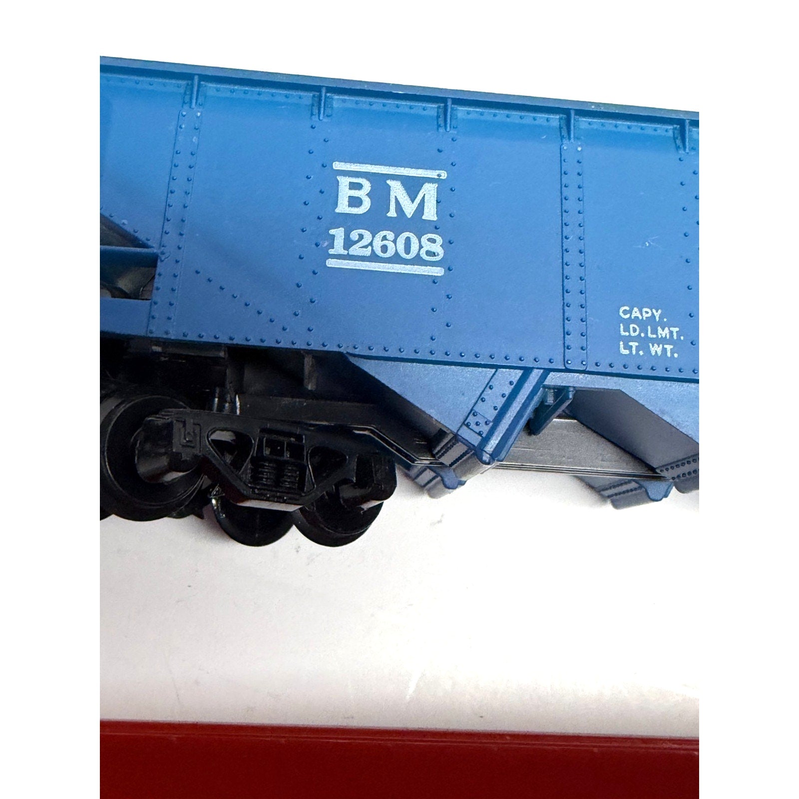 Vtg Lot 2 HO Scale Quad Hopper Cars: Bachmann M&StL 541085 & Tyco B&M 12608