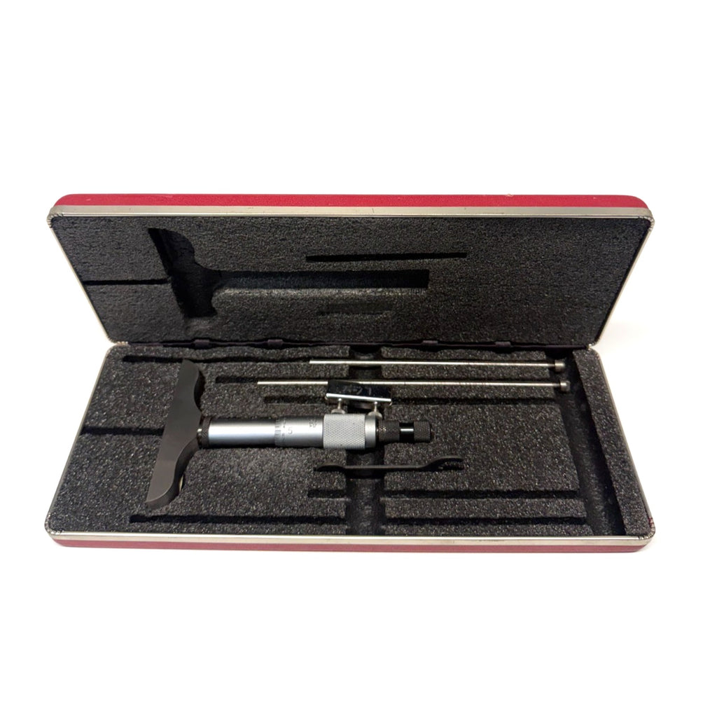 Vintage Starrett Model 445 Depth Micrometer Set