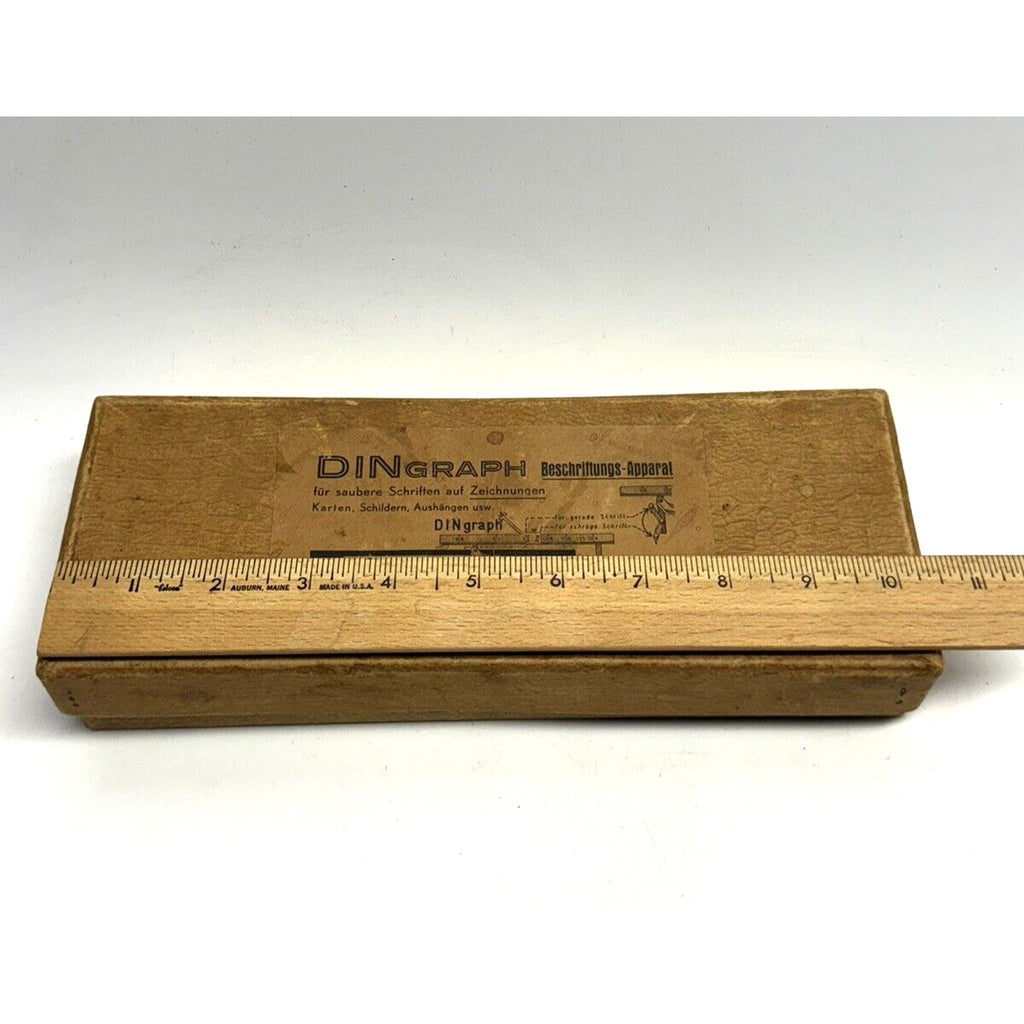 RARE NOS Vintage Writing instrument DINGRAPH SCHRIFTEN Inscriptions Alphabet