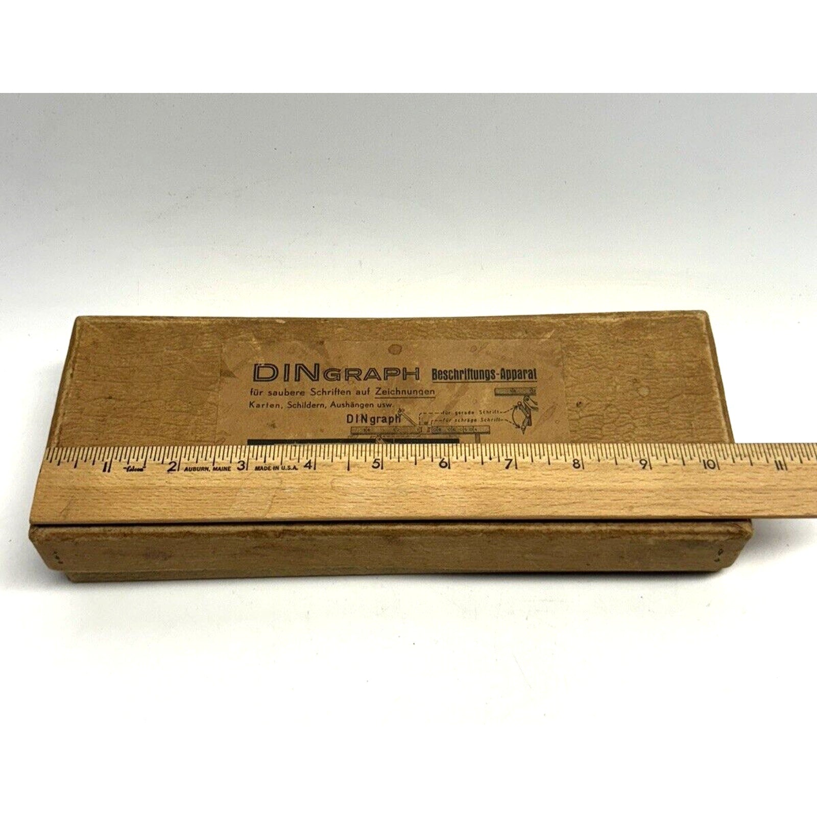 RARE NOS Vintage Writing instrument DINGRAPH SCHRIFTEN Inscriptions Alphabet