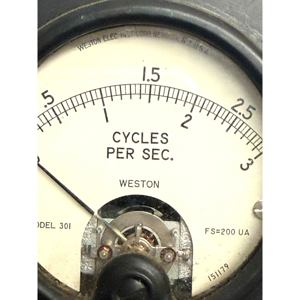 Vintage Weston AC Milliamperes Panel Meter #301 Measures 0-3 mA
