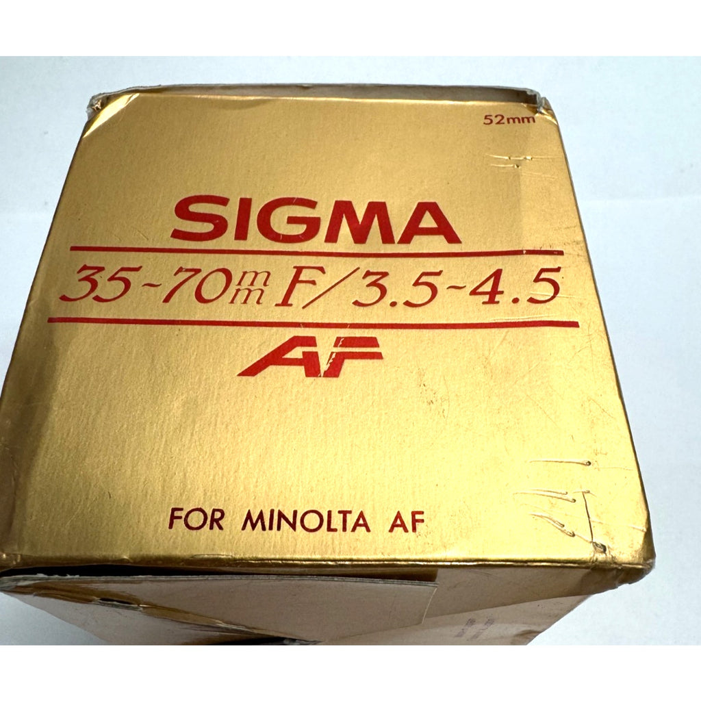 Vintage Sigma Zoom Master AF 35-70mm F/3.5-4.5 MC Lens