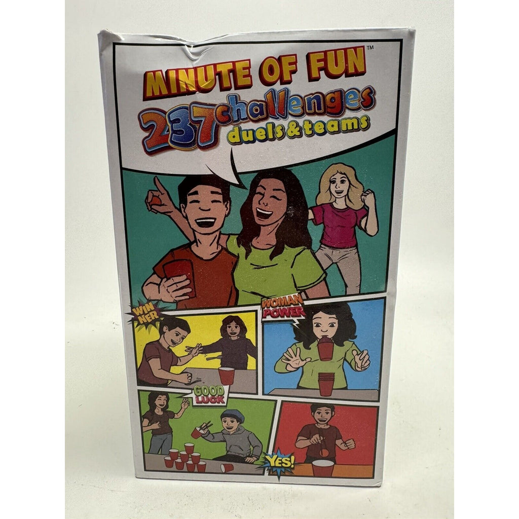 VINTAGE Minute of Fun Party Game - 237 Minute to Win It Challenges for Duels, Te