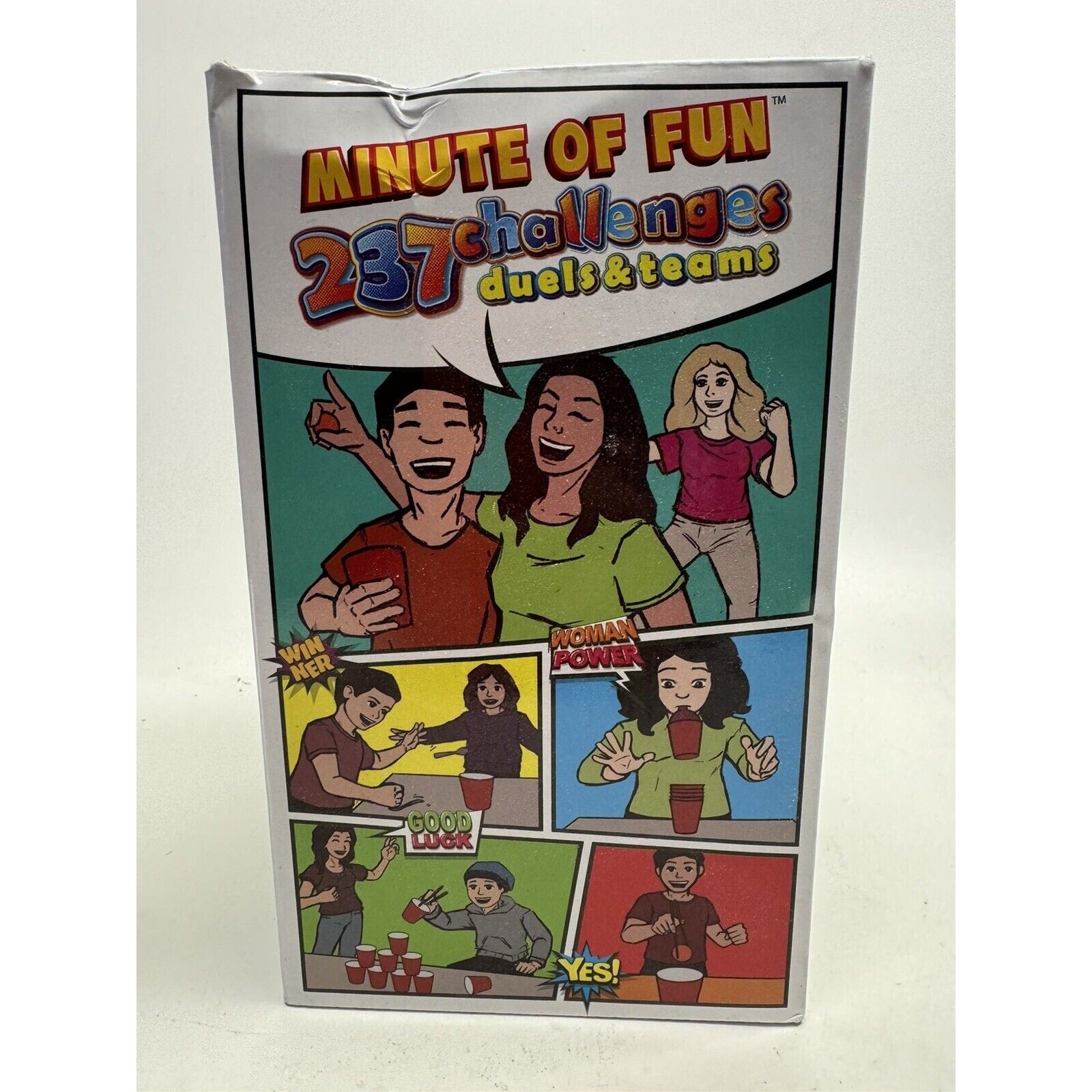 VINTAGE Minute of Fun Party Game - 237 Minute to Win It Challenges for Duels, Te