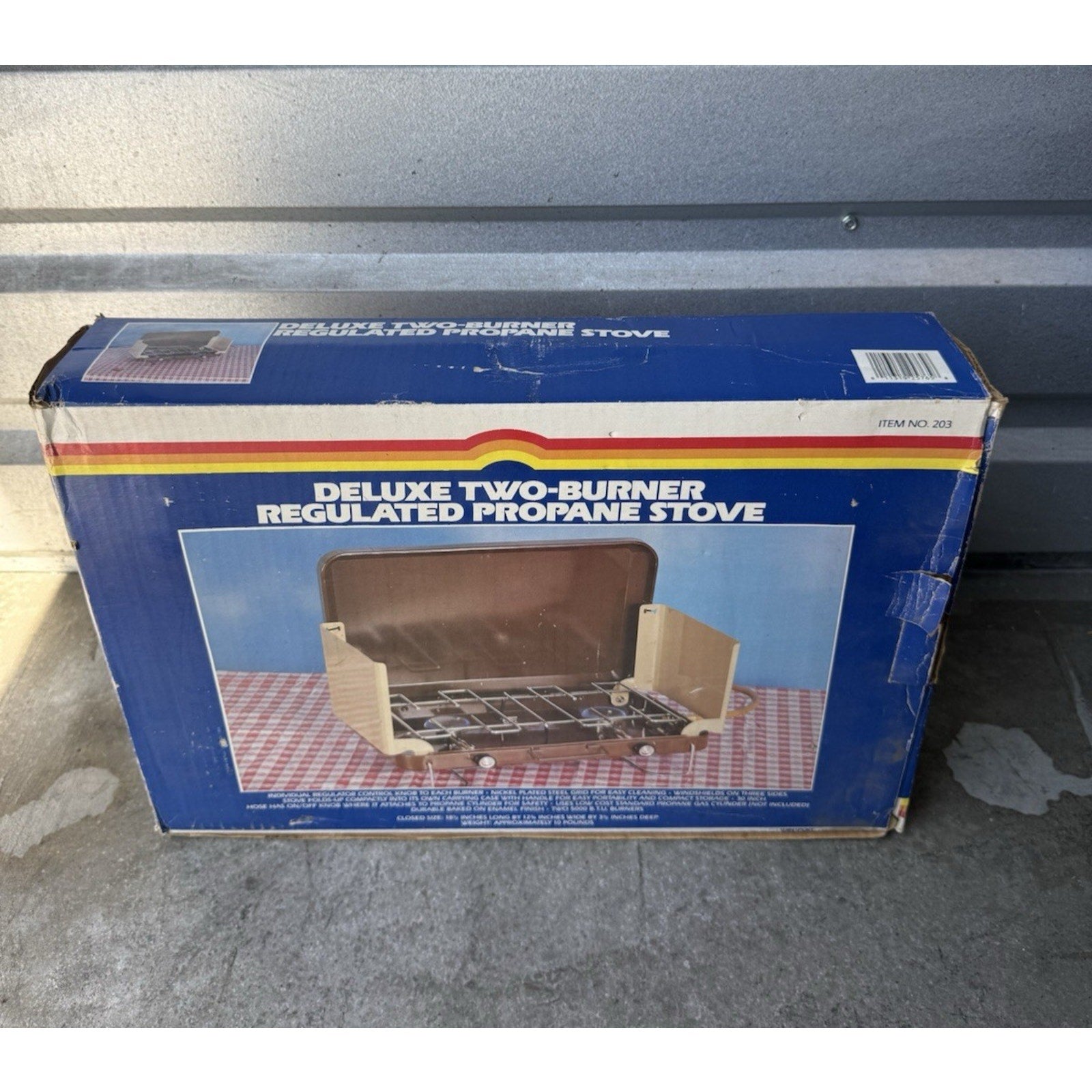 VINTAGE NOS Deluxe Two Burner Deluxe Regulated Propane Camping Stove