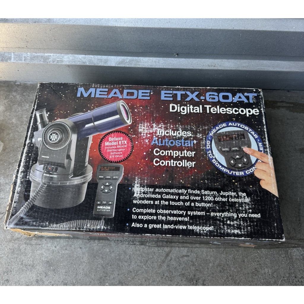 VINTAGE SEALED PACKAGE Meade ETX-60 AT Refractor Telescope Blue Tube