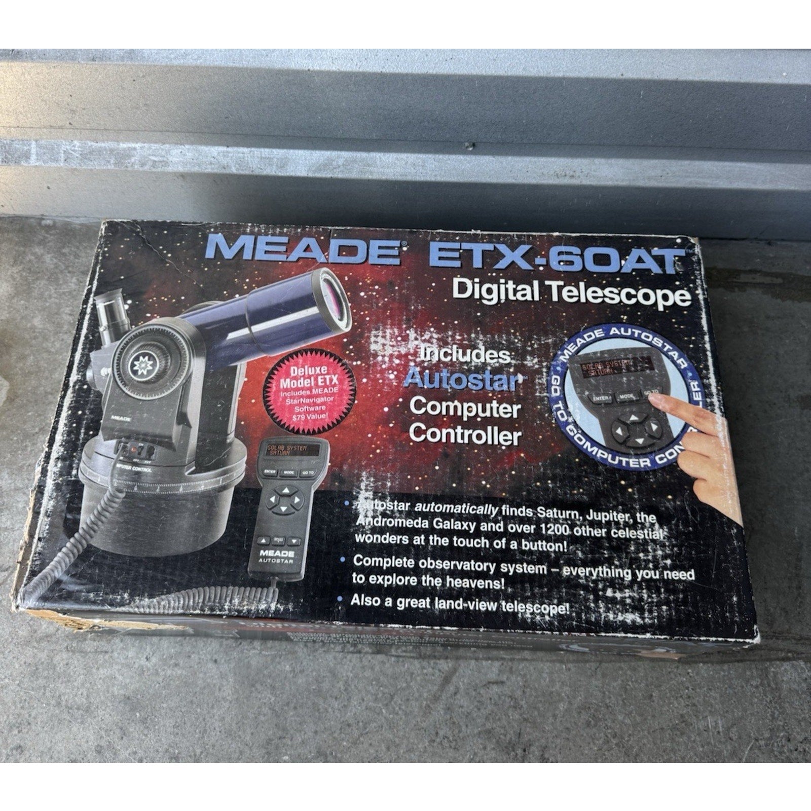 VINTAGE SEALED PACKAGE Meade ETX-60 AT Refractor Telescope Blue Tube