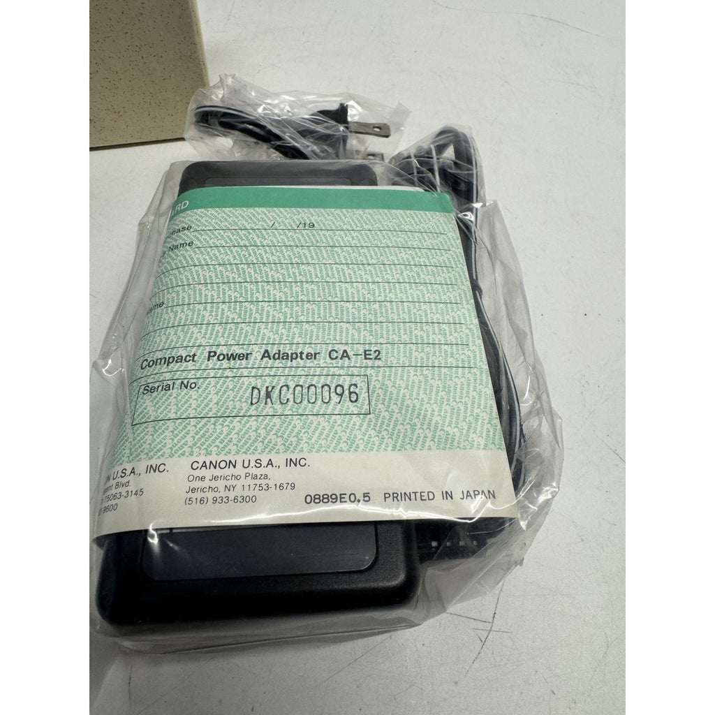VINTAGE SEALED NEW CANON compact power Adaptor CA-E2A Made in Japan
