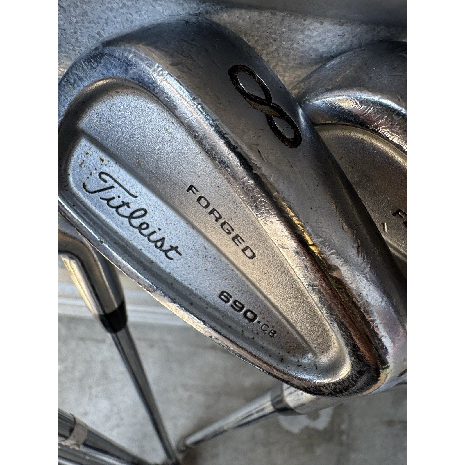 7 Pcs Titleist 690.CB FORGED 3-4-5-6-7-8-9 Iron set w/True Temper Dynamic Gold