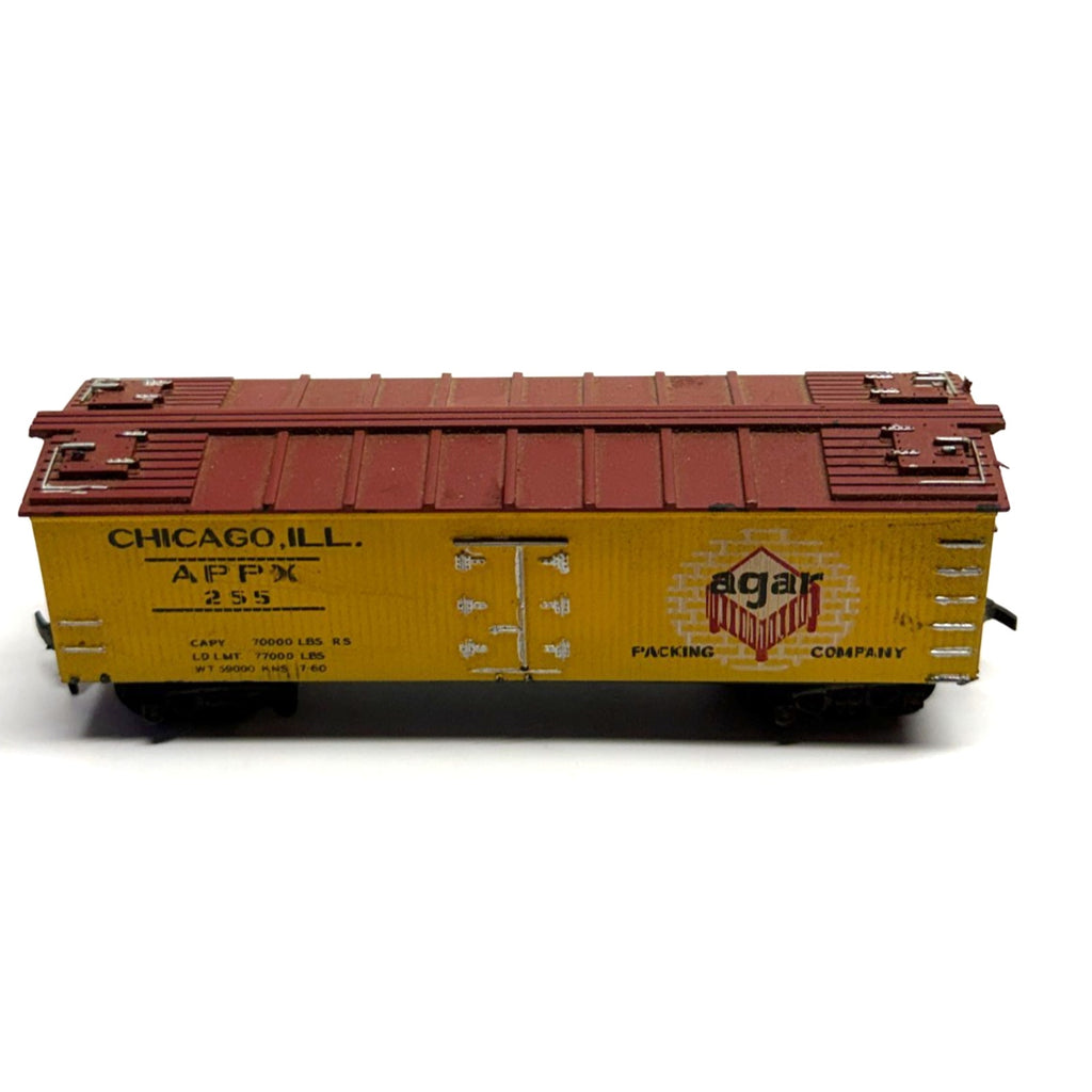 Vintage Athearn HO Agar Packing Company APPX Steel Reefer Car #255