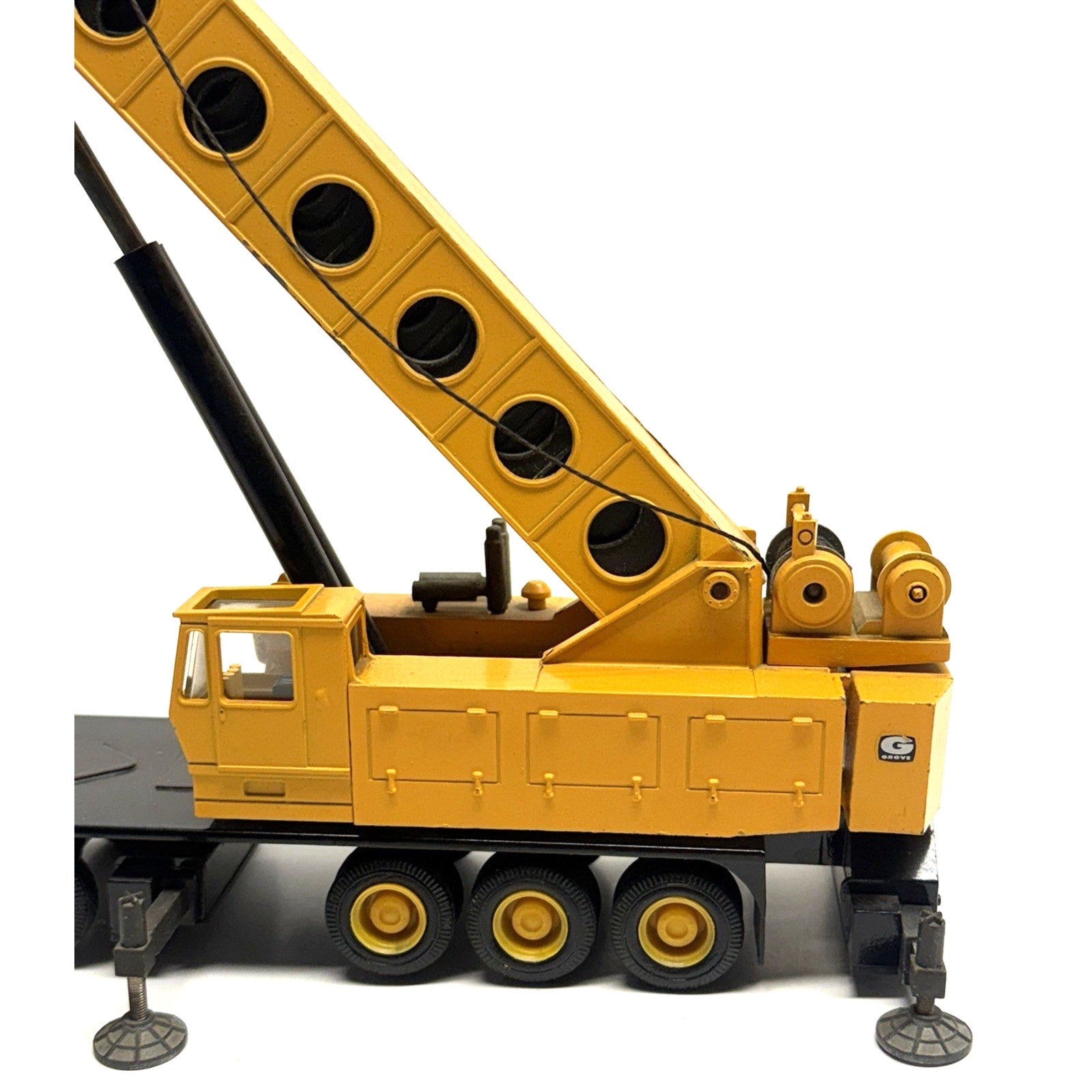 Vintage NZG 152 Grove TM1500 Mobile Crane - Yellow 1/55 Die-cast Made In Germany