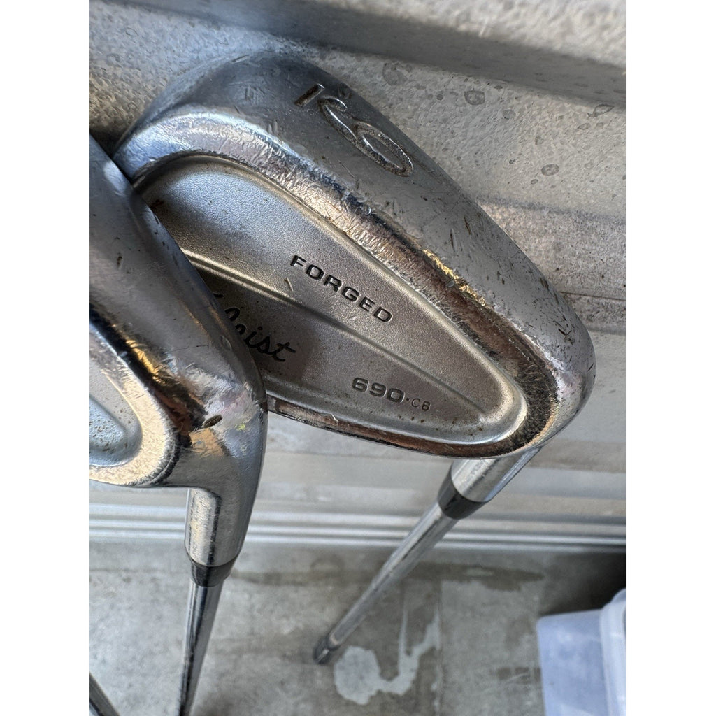 7 Pcs Titleist 690.CB FORGED 3-4-5-6-7-8-9 Iron set w/True Temper Dynamic Gold