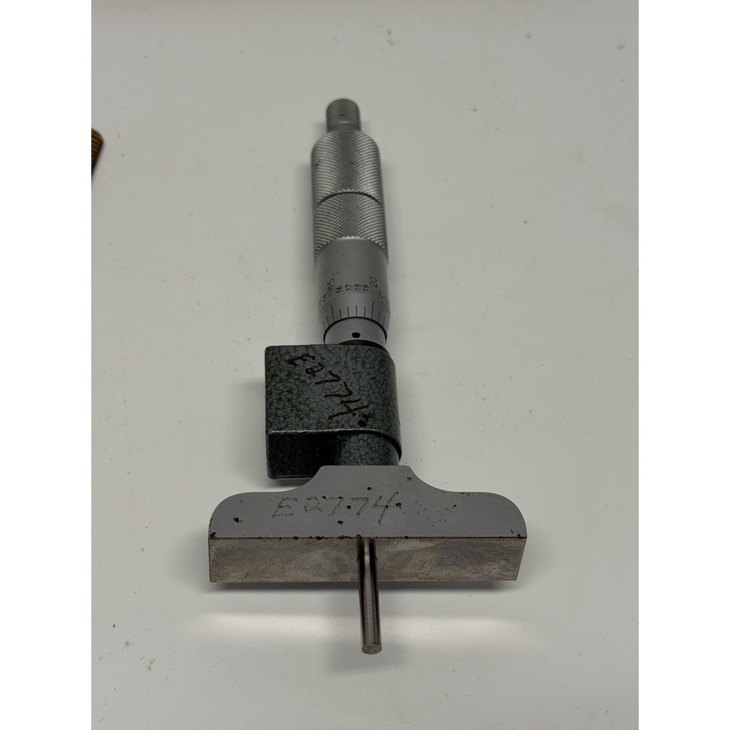 VINTAGE Mitutoyo 0.001” Depth Micrometer Set 0”- 6” Depth Mic