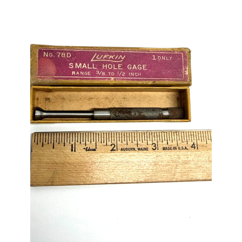 Vintage LUFKIN No. 78D Small Hole Gage 3/8" to 1/2" Range Machinist Tool