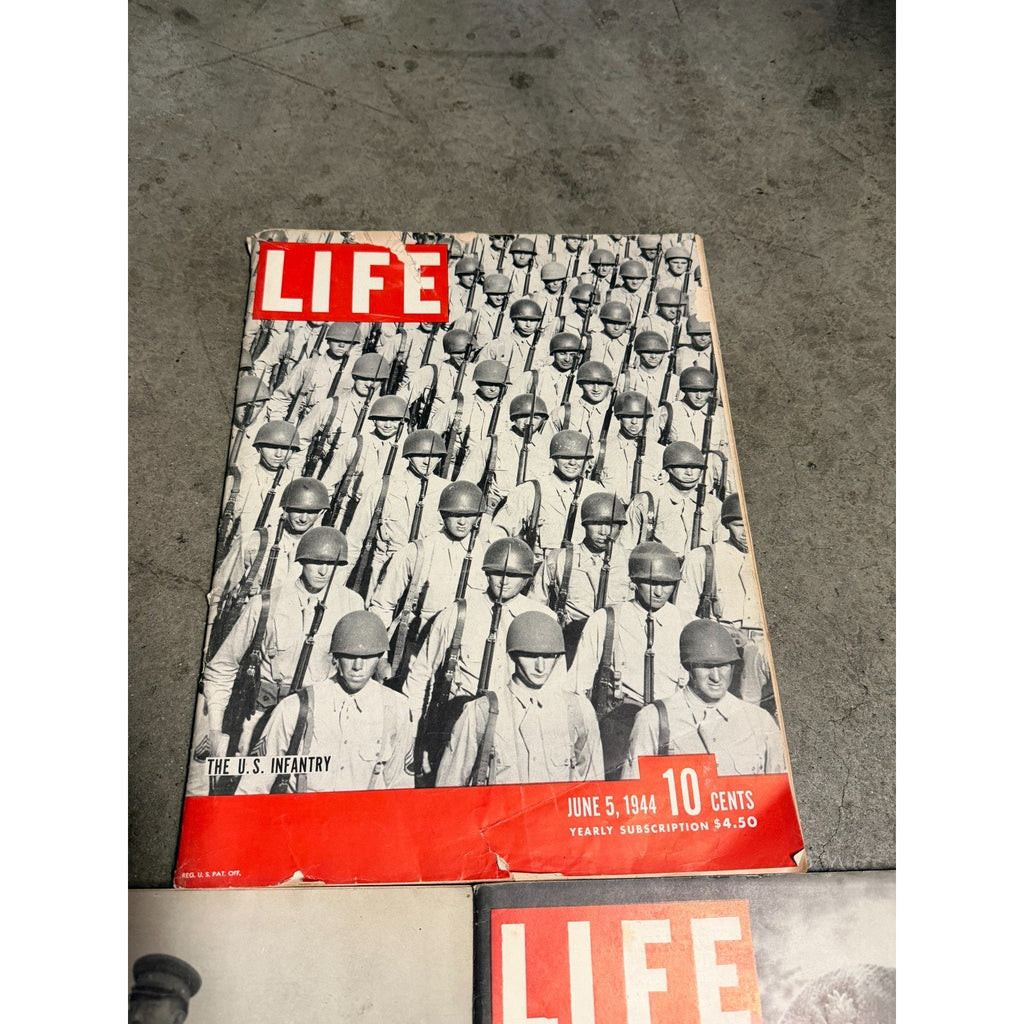 Vintage LIFE Magazine Lot 1940 1943 1944 WWII Emperor Japan Princess Elizabeth