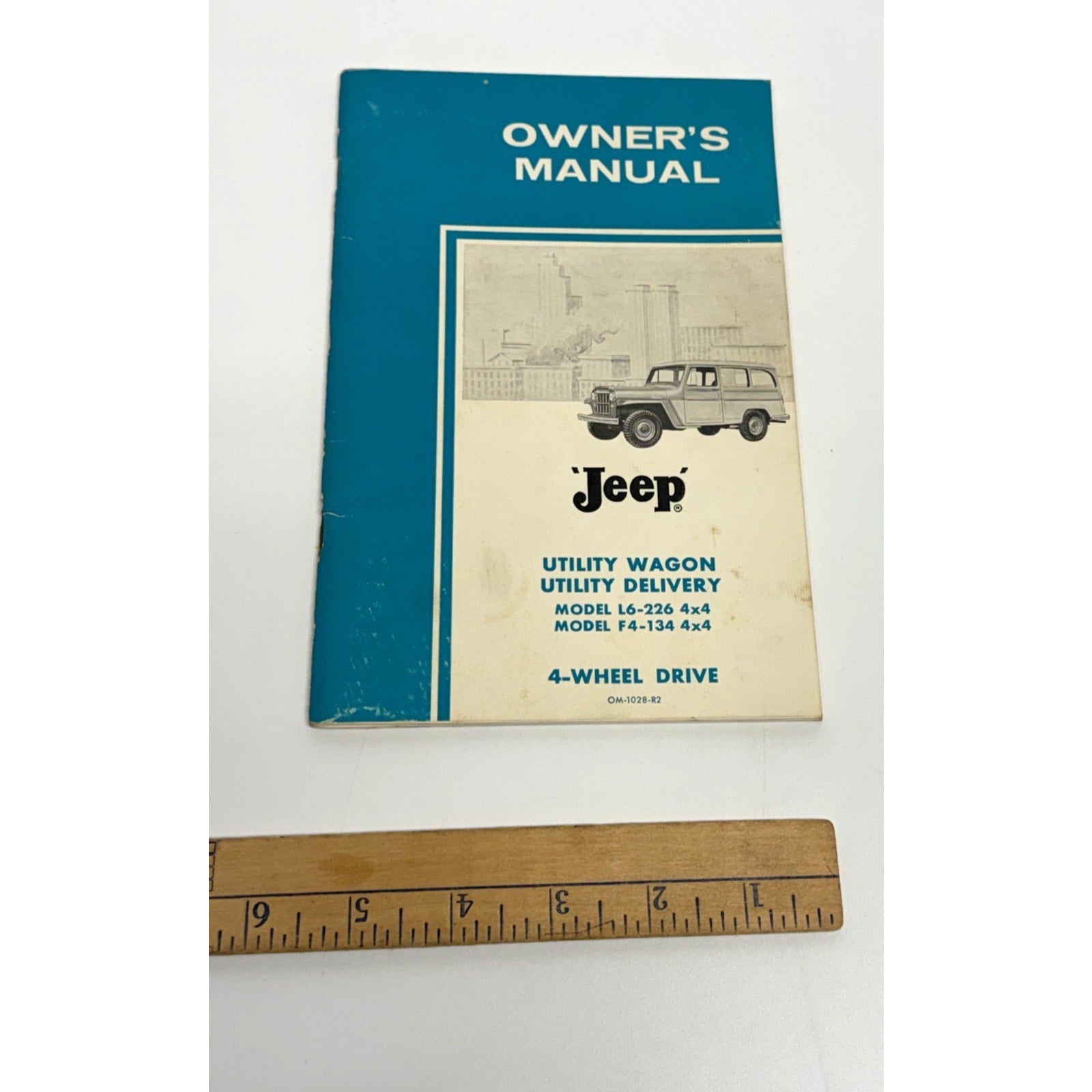 Vtg Original Jeep Utility Wagon Utility Delivery 4x4 Owner's Manual OM-1028-R2VG