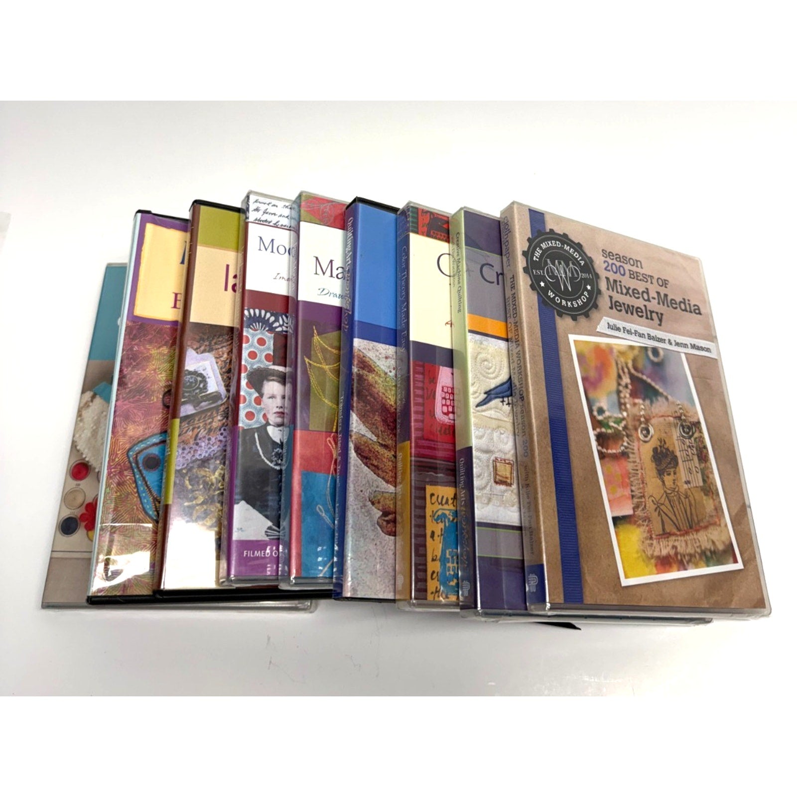 Vintage lot of 9 dvd of quilting arts