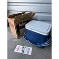VINTAGE NOS 1984 Igloo Tag Along 8 Cooler Blue Grey Lid Strap Model 84