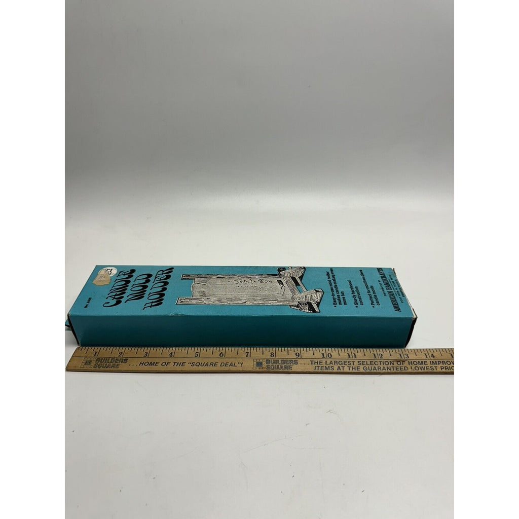 Vintage NOS Candle Mold Holder Wooden American Handicrafts Made in USA