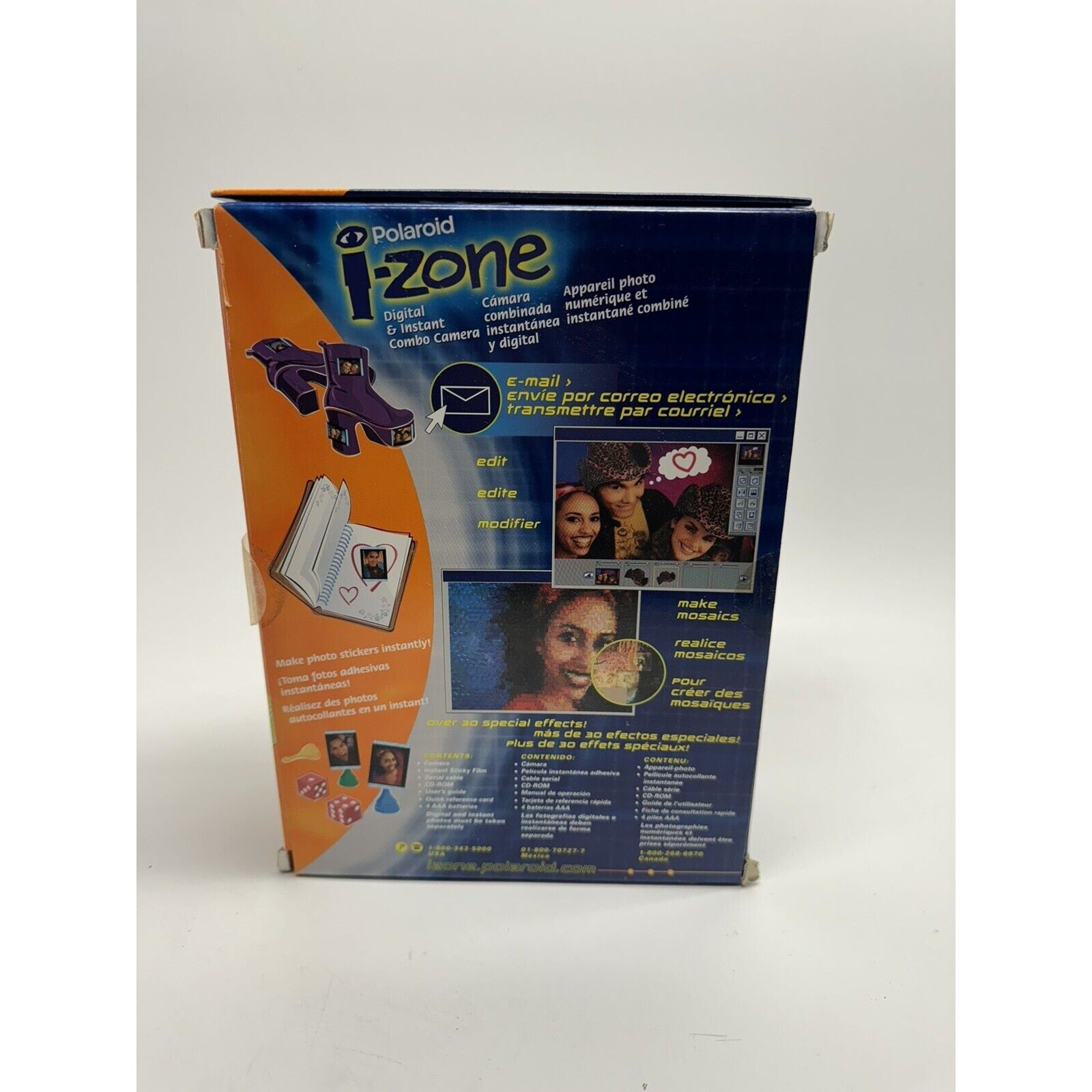 VINTAGE NOS 2000 Polaroid i-Zone Digital & Instant Combo Camera