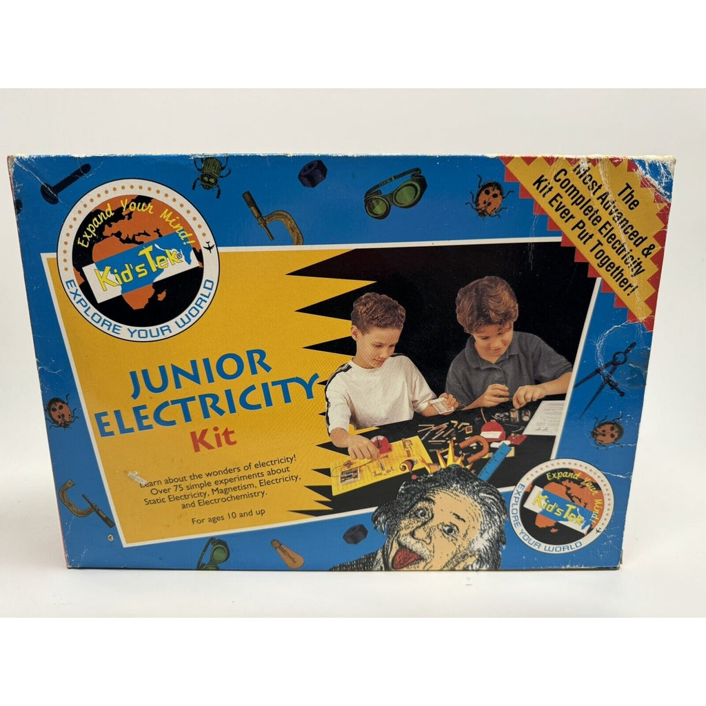 Vintage SEALED NEW Kid's Tek Junior Scientist Electricity Lab Kit. Item No. 211
