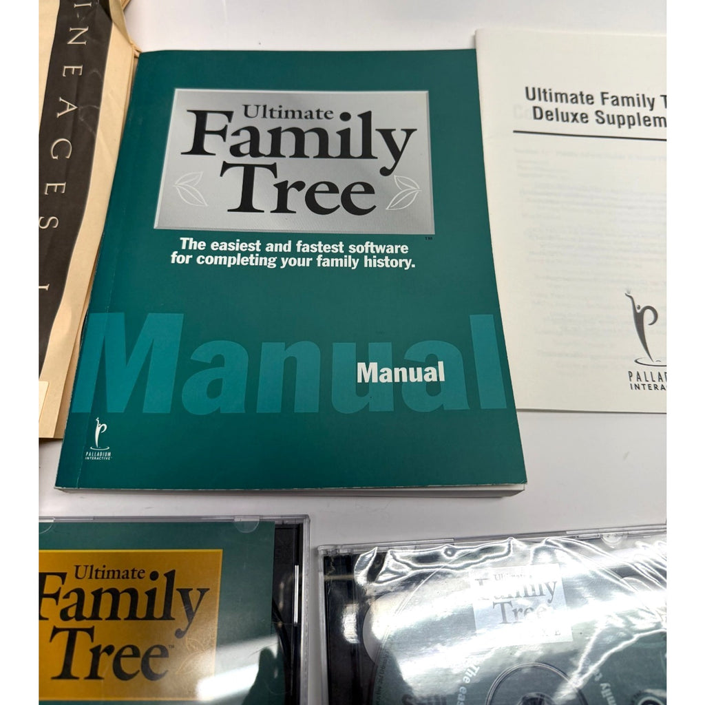 VINTAGE Ultimate Family Tree software with Manual
