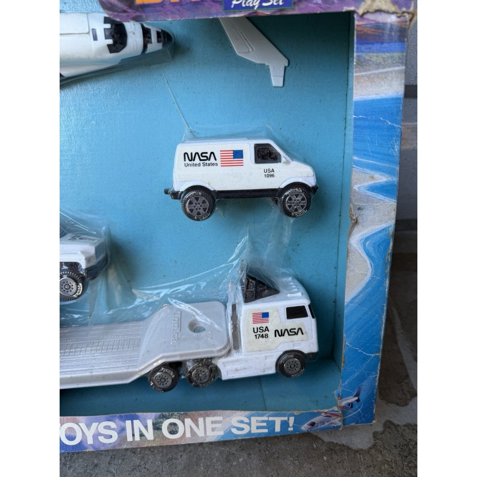 VTG Tonka 2001 Tough Ones NASA Space Shuttle Gift Set Truck Steel Discovery Toy