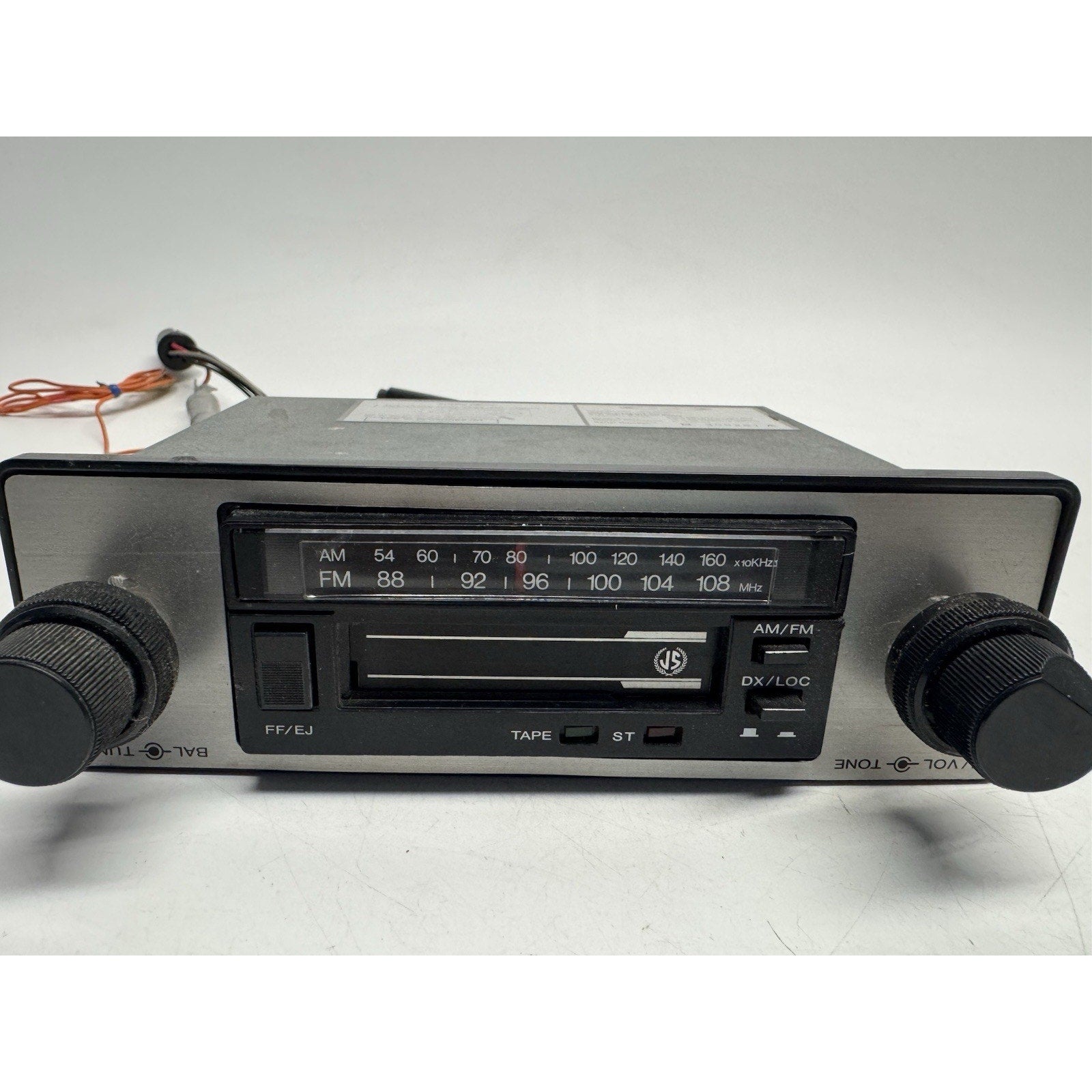 VINTAGE Jet Sound JS-9355 AM/FM Indash Stereo Cassette Made in Japan UNTESTED