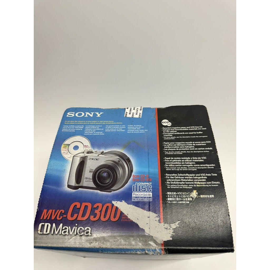 VINTAGE RARE SEALED NEW Sony Mavica MVC-CD300 3.3 MP Digital Camera