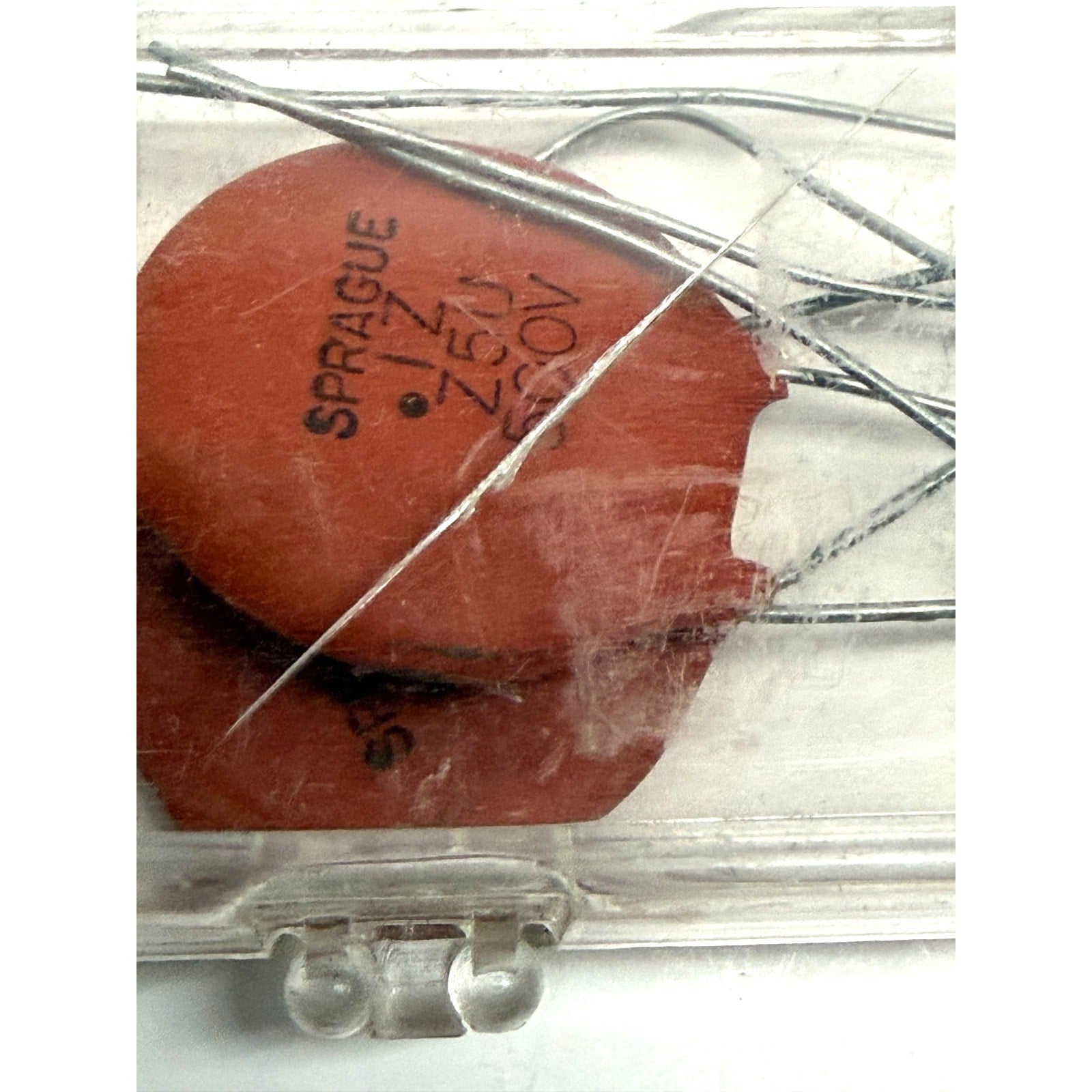 Vintage Sprague 5HK-P10 0.1uF (100nF) 500V Ceramic Disc Capacitor