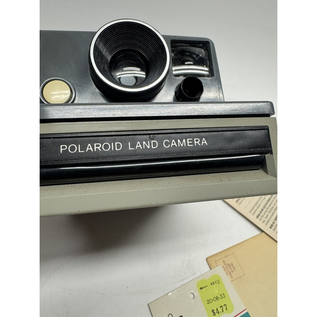 Vintage 80s Polaroid The Button Instant Land Camera w/ Manual & Case