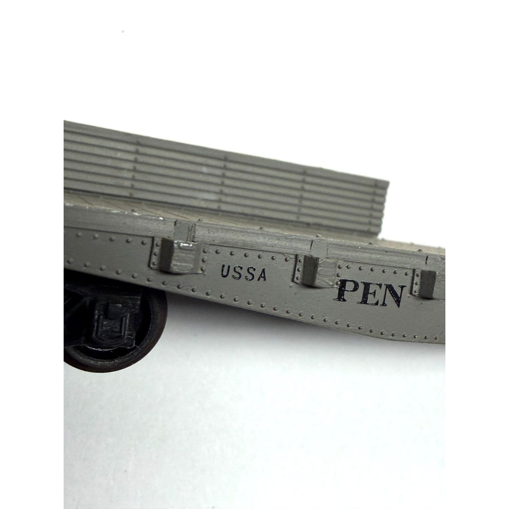 Vintage Rivarossi HO Scale Pennsylvania PRR Flat Car #489690