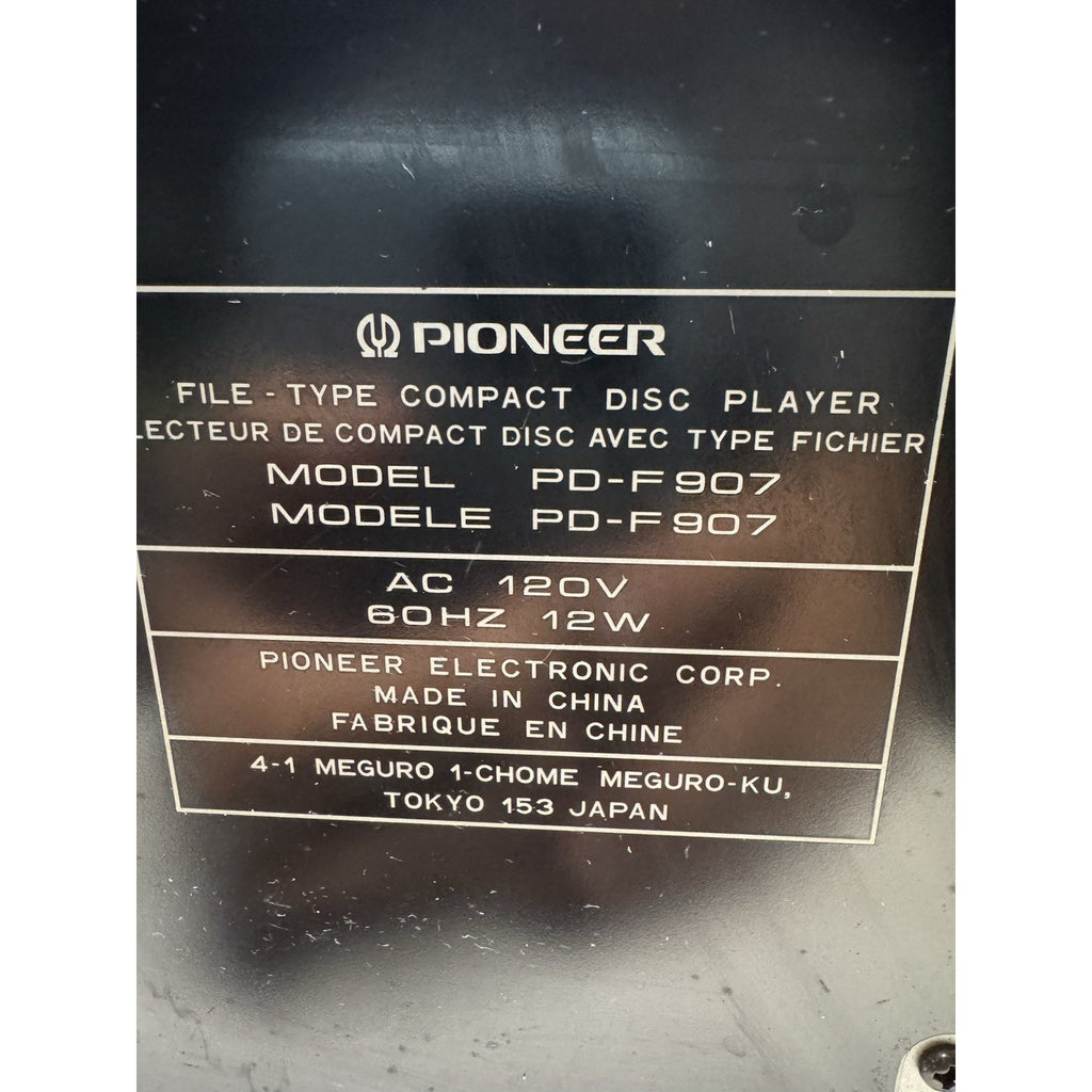 VINTAGE Pioneer PD-F907 101 Disc CD Player Changer