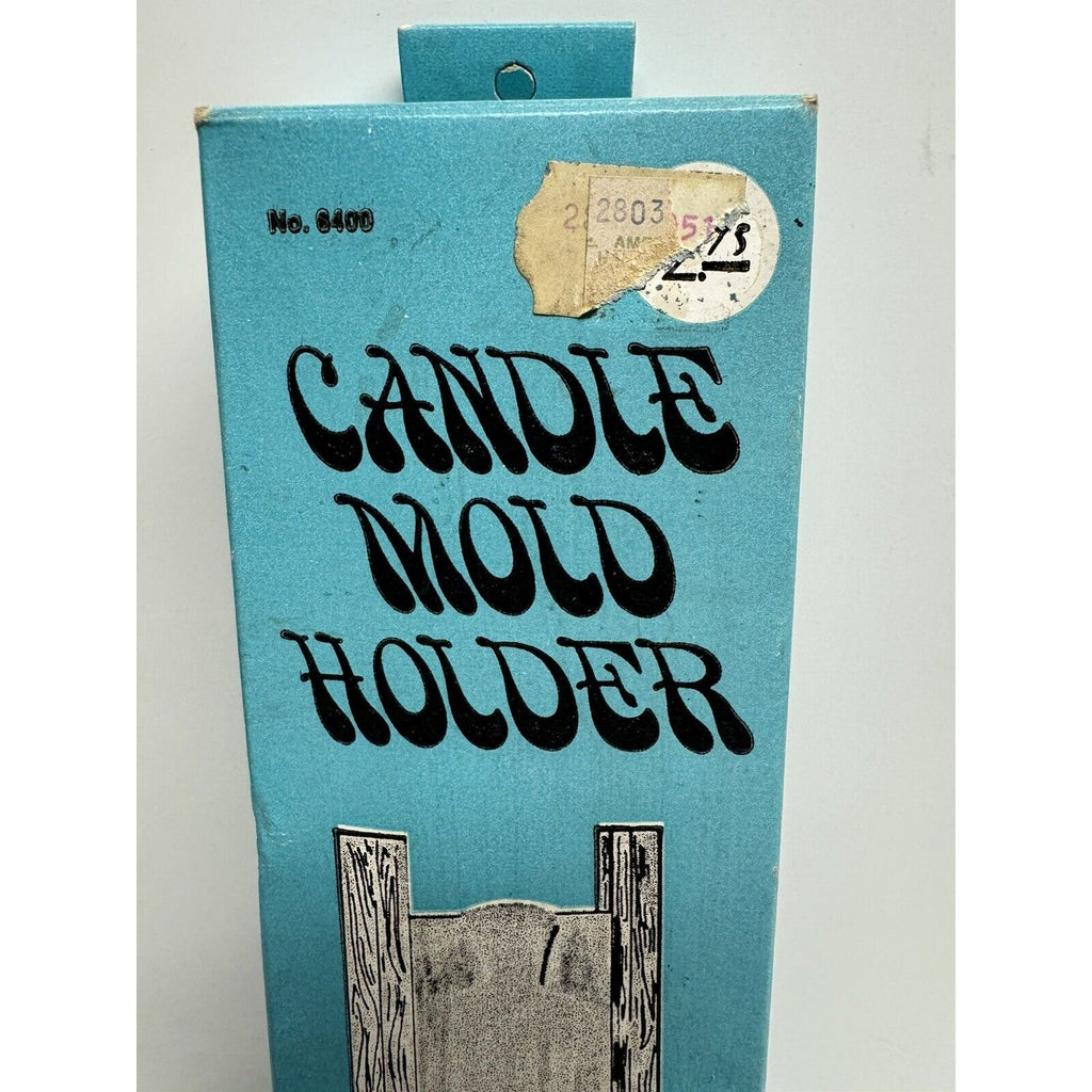 Vintage NOS Candle Mold Holder Wooden American Handicrafts Made in USA