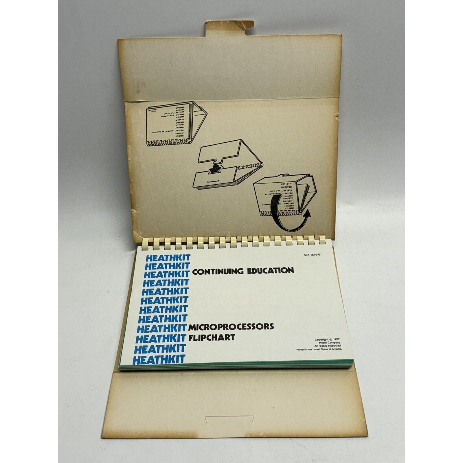 VINTAGE "RARE" Heathkit Continuing Education Microprocessors FLlipchart 1977