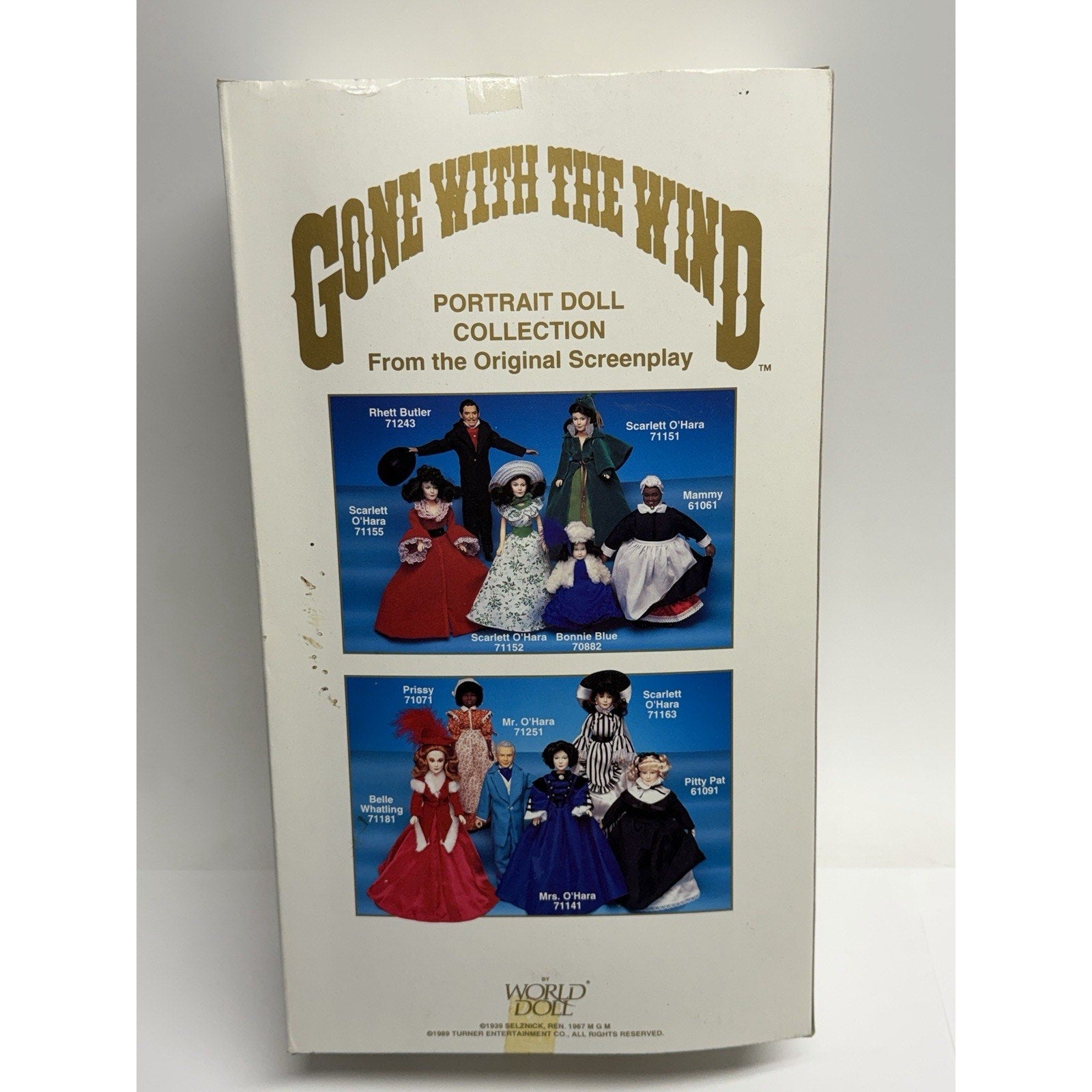 VINTAGE SEALED 1989 Gone With the Wind World Doll Belle Watling Red Gown 71181