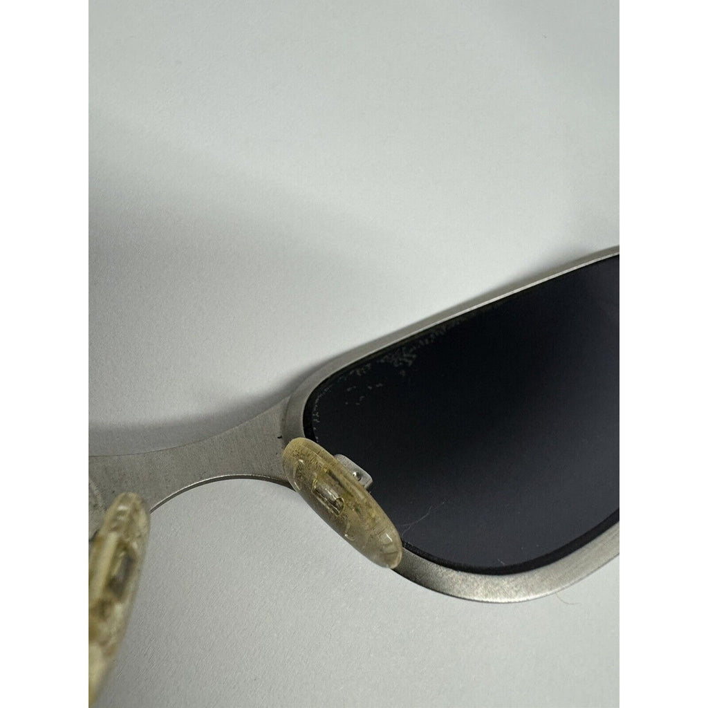 VINTAGE Oakley A Wire 1.0 Brushed Thick / Black Iridium SKU: 05-565 - EXCELLENT!