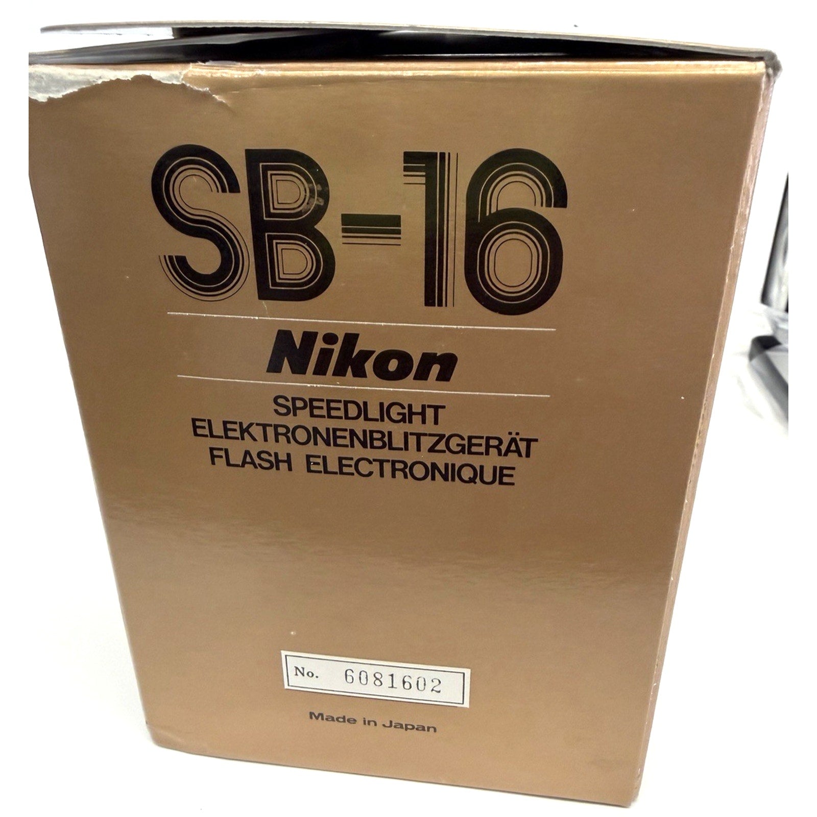 VINTAGE NOS Nikon SB-16BA Speedlight Flash Made in Japan