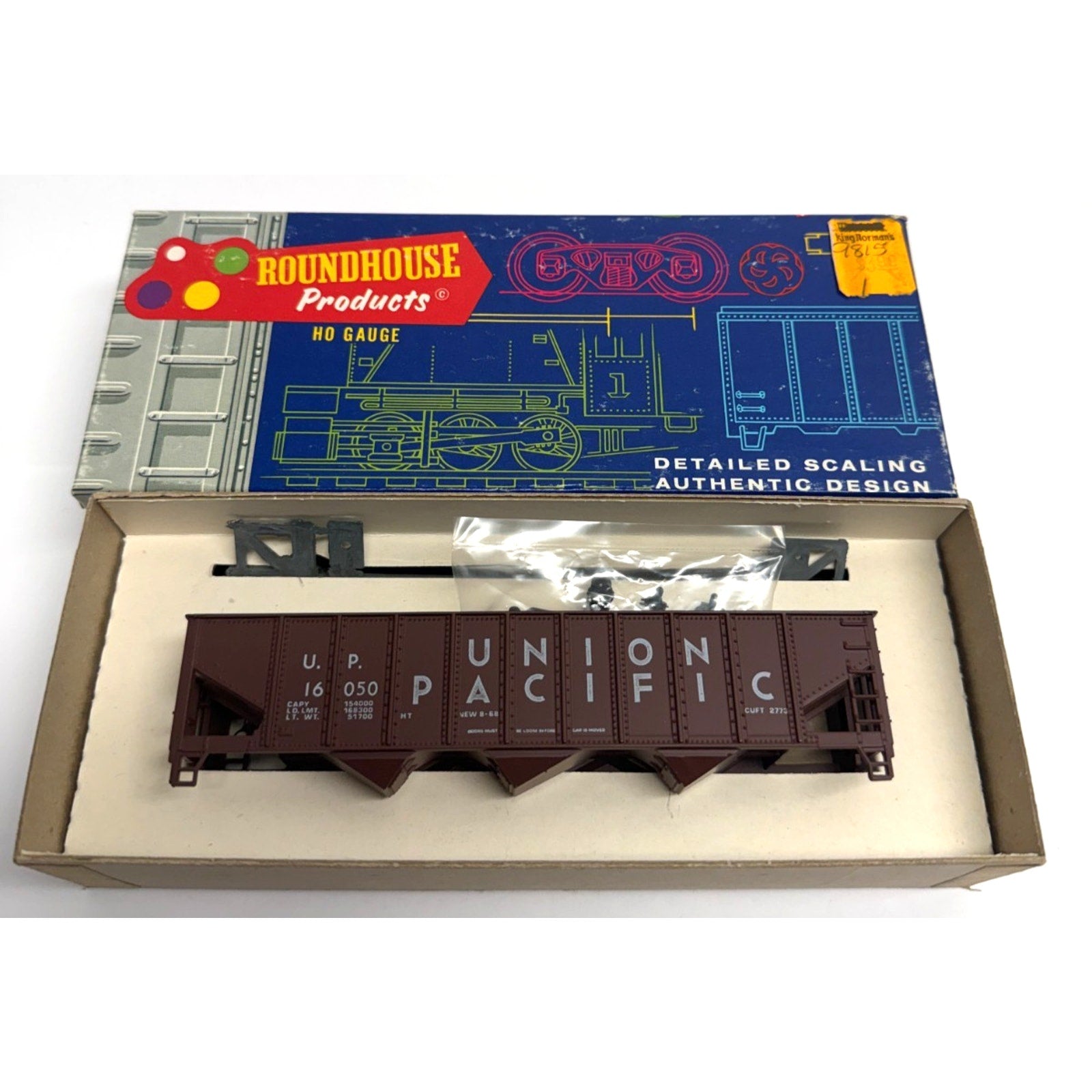 Vintage Roundhouse 1494 Union Pacific 3 Bay Hopper Kit #16050