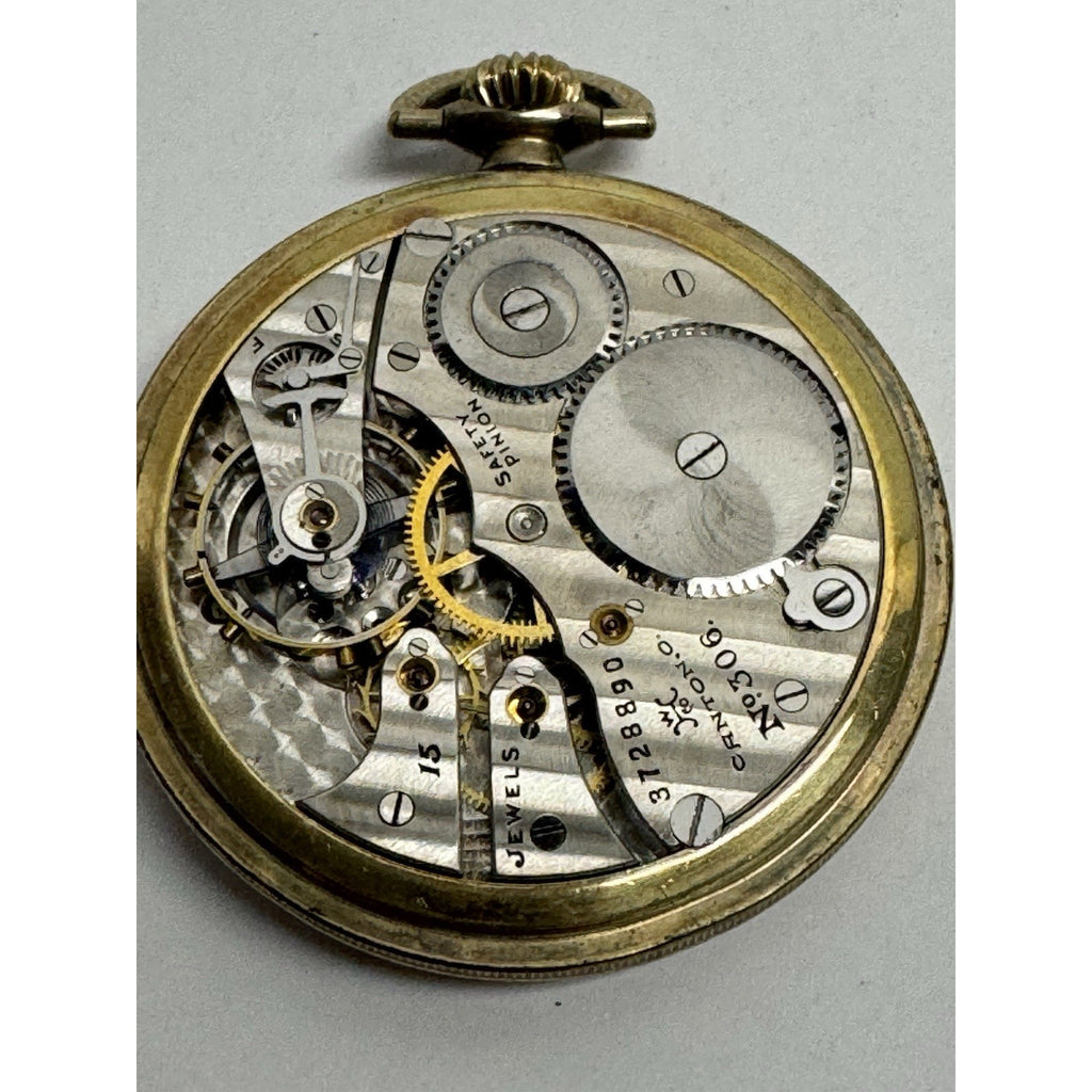 VINTAGE HAMPDEN Pocket Watch Serial Number 3728890 Grade No. 306