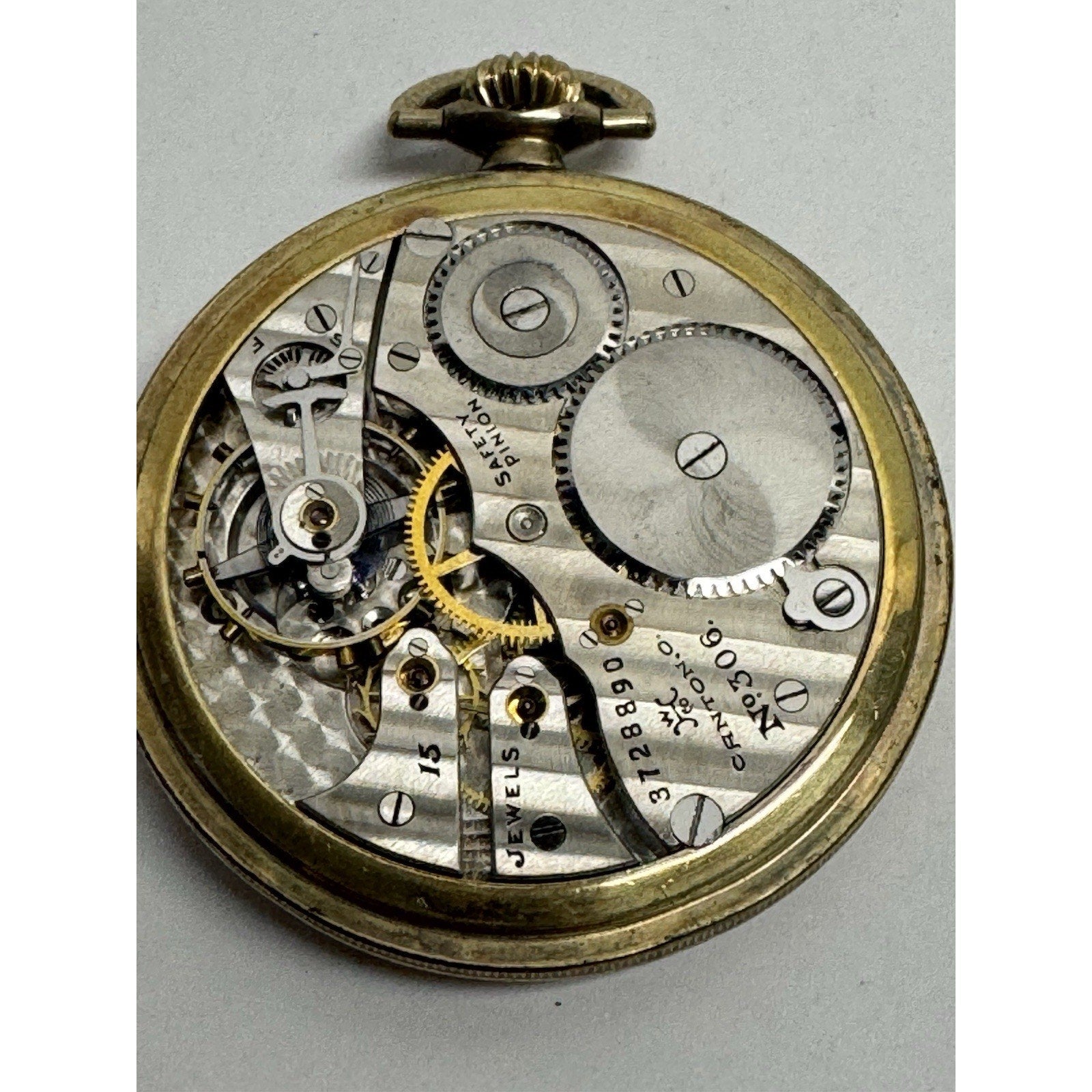 VINTAGE HAMPDEN Pocket Watch Serial Number 3728890 Grade No. 306