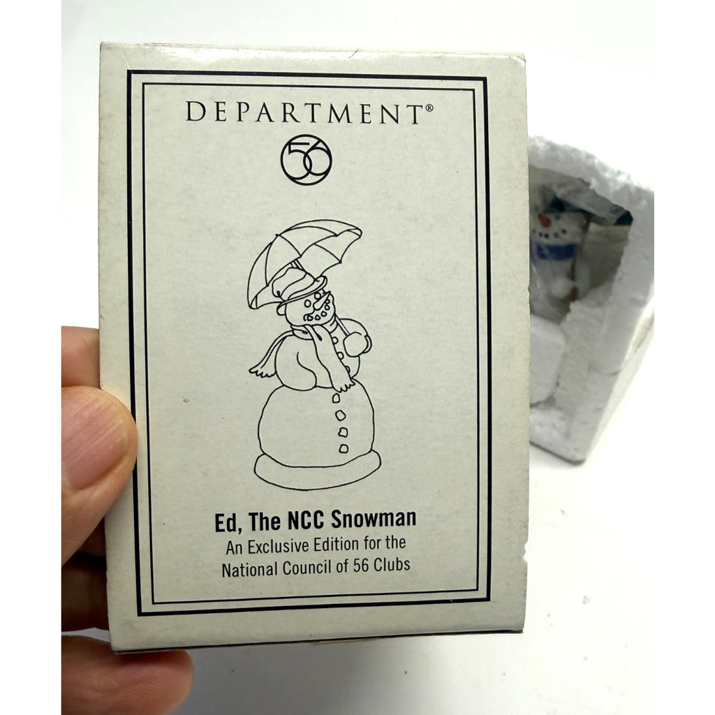 Vintage Dept 56 Ed NCC Snowman #06349 With Box Christmas 2005 - Sealed New!