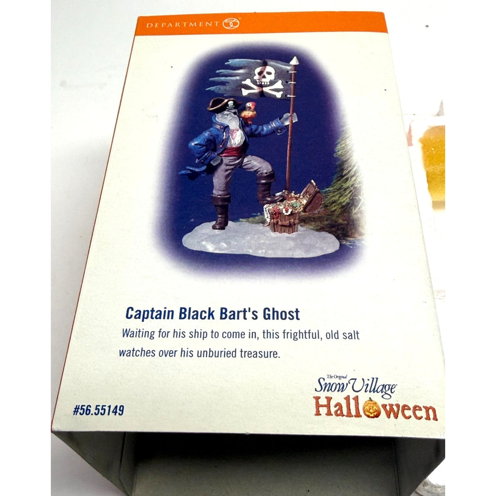 VTG NEW Department 56 Snow Village Halloween Captain Black Bart's Ghost #55149