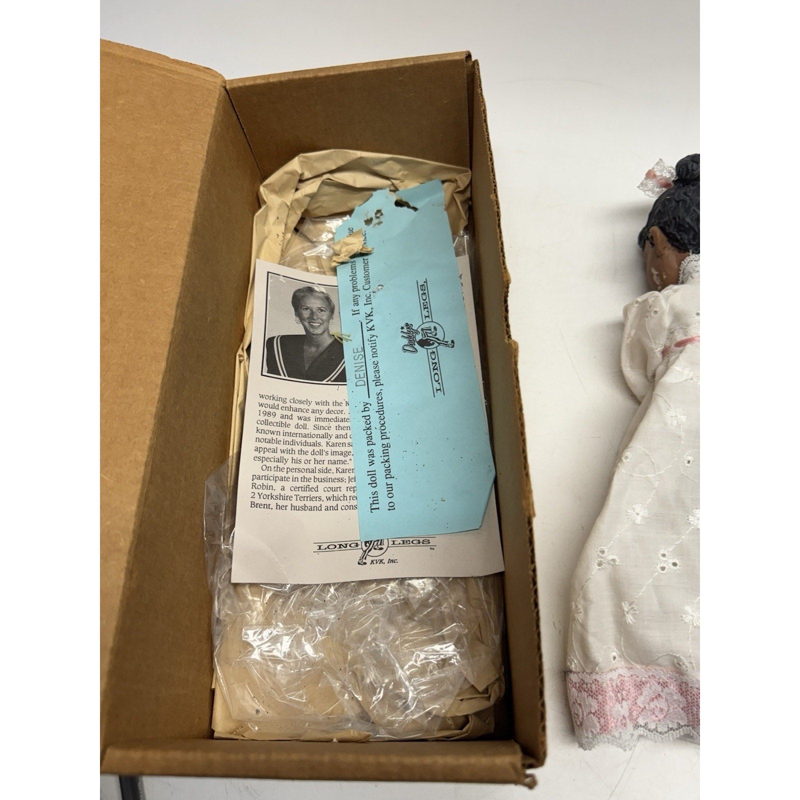 Vintage NOS Daddys Long Legs Maggie Doll Hand Singed