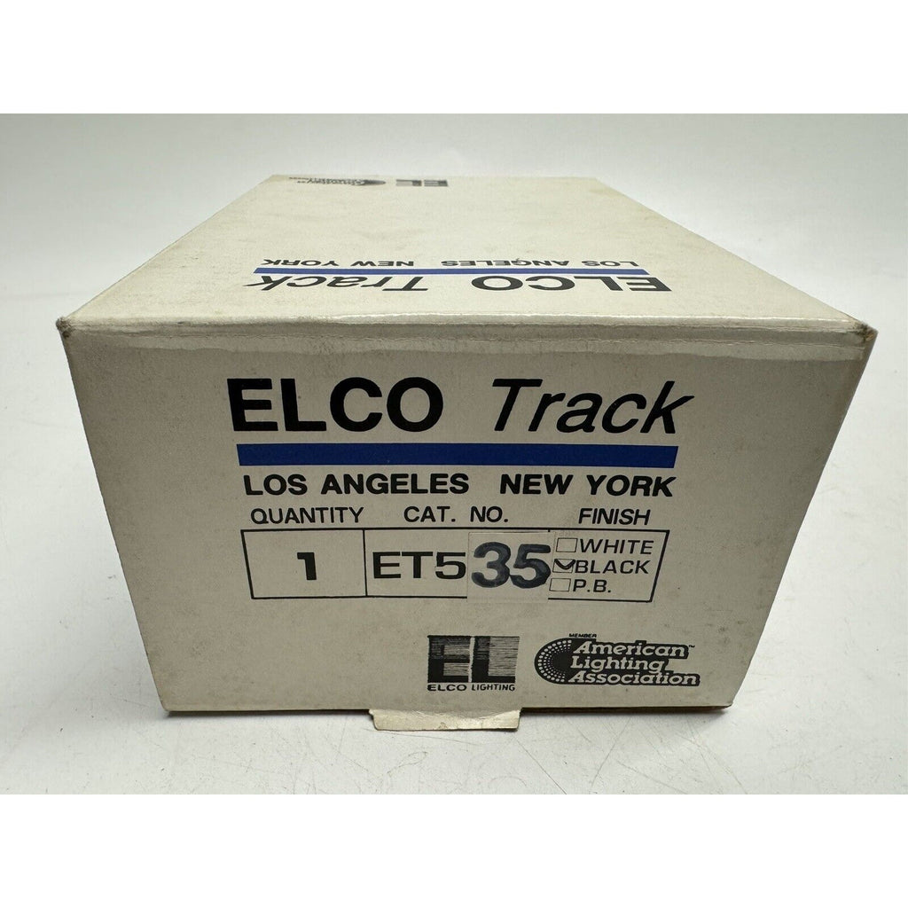 VINTAGE NOS Elco Track ET535 Black Lighting Track Light Fixture