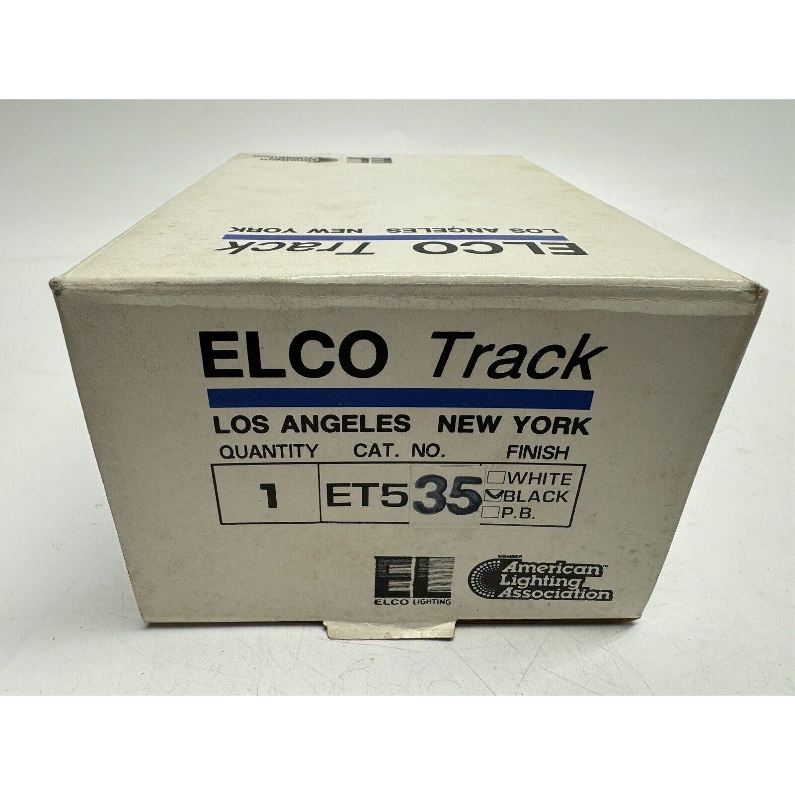 VINTAGE NOS Elco Track ET535 Black Lighting Track Light Fixture