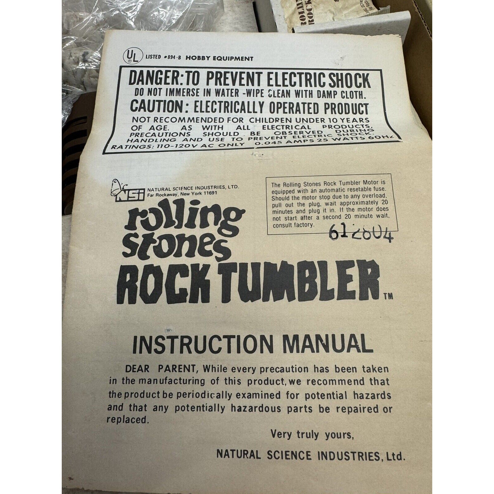 VINTAGE NOS NSI Rolling Stones Rock Tumbler 1997 NO.633C